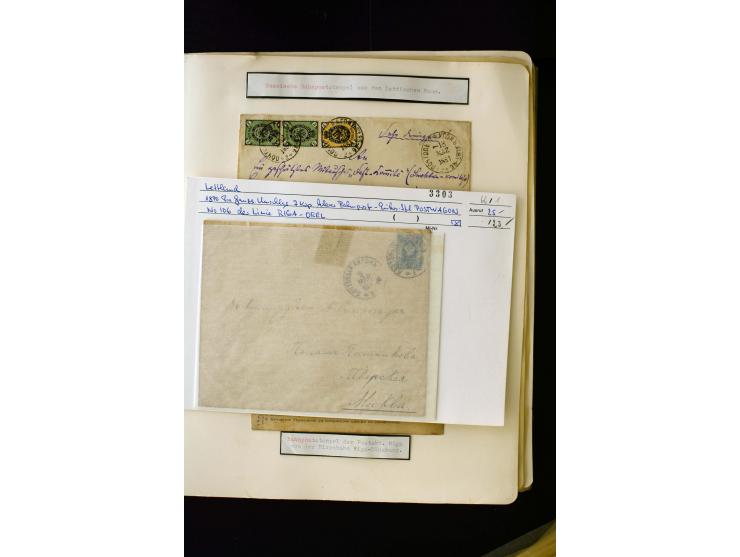 1865/1917, interesting collection of more than 120 cards and covers including better stamps, postal stationery, registered ma