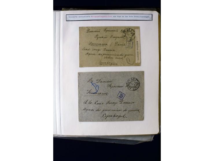 1884/1917, interesting collection of stamps, pieces and more than 50 cards and covers, many registered, all used on Latvian t