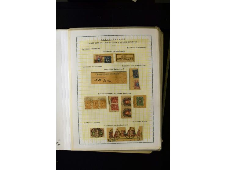 1918/20, Soviet republic, interesting collection with more than 30 covers and cards and many loose stamps and pieces, many di