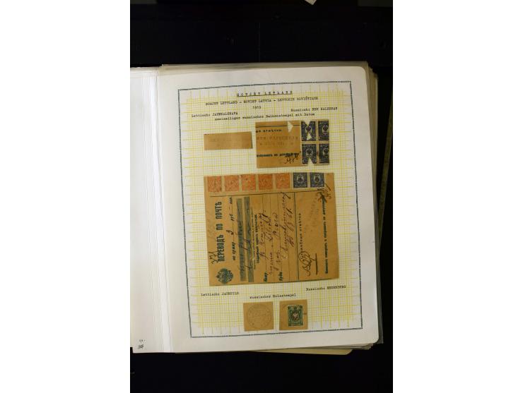 1918/20, Soviet republic, interesting collection with more than 30 covers and cards and many loose stamps and pieces, many di