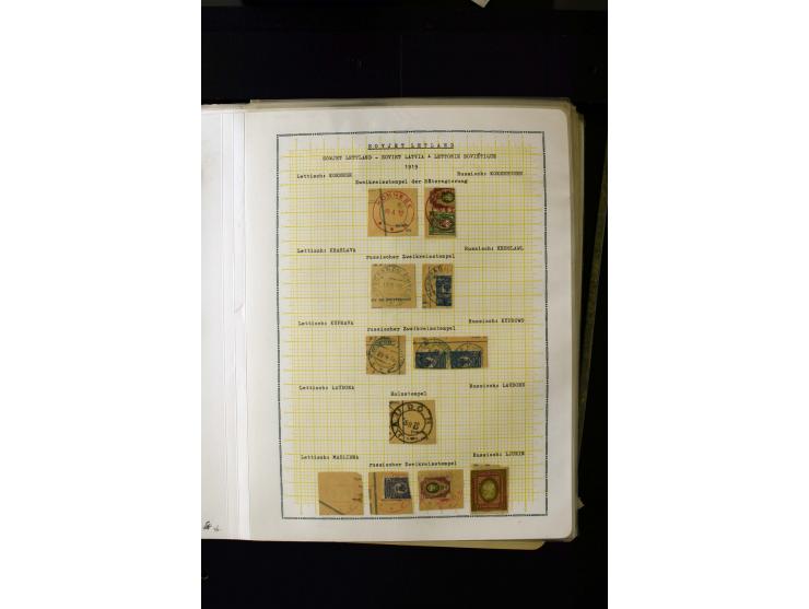 1918/20, Soviet republic, interesting collection with more than 30 covers and cards and many loose stamps and pieces, many di