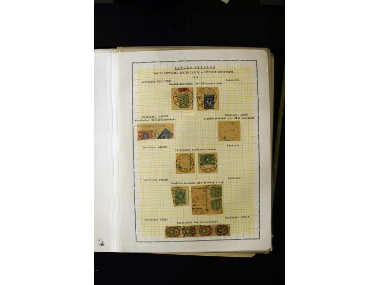 1918/20, Soviet republic, interesting collection with more than 30 covers and cards and many loose stamps and pieces, many di