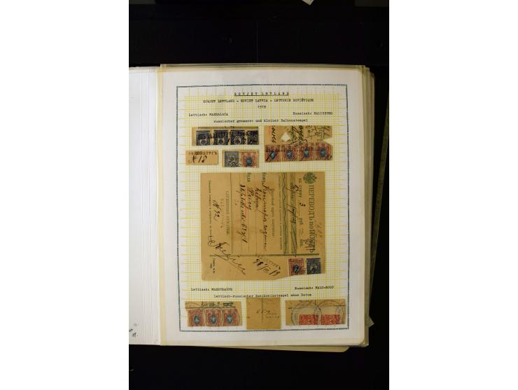 1918/20, Soviet republic, interesting collection with more than 30 covers and cards and many loose stamps and pieces, many di