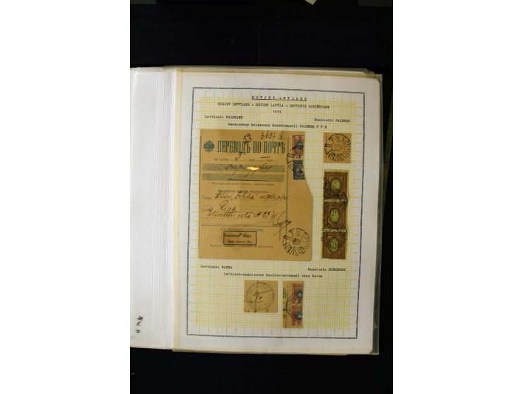 1918/20, Soviet republic, interesting collection with more than 30 covers and cards and many loose stamps and pieces, many di