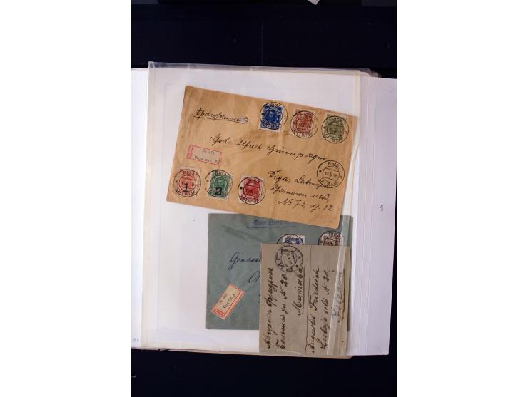 1918/20, Soviet republic, interesting collection with more than 30 covers and cards and many loose stamps and pieces, many di
