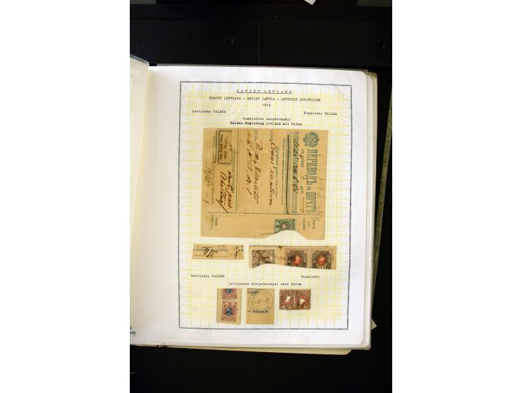 1918/20, Soviet republic, interesting collection with more than 30 covers and cards and many loose stamps and pieces, many di