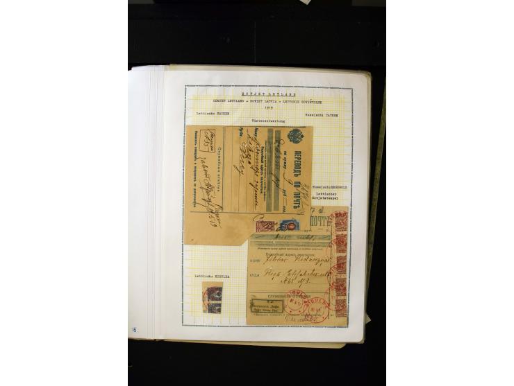 1918/20, Soviet republic, interesting collection with more than 30 covers and cards and many loose stamps and pieces, many di