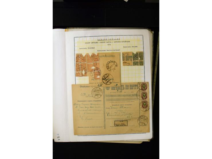 1918/20, Soviet republic, interesting collection with more than 30 covers and cards and many loose stamps and pieces, many di