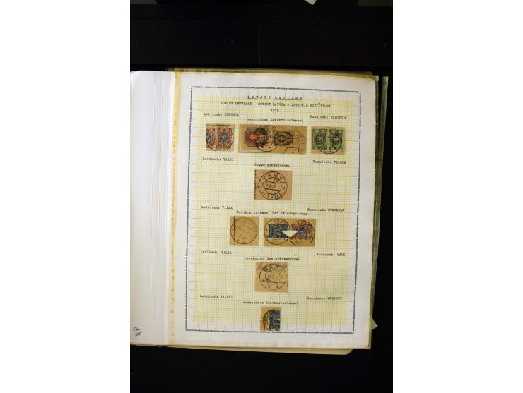 1918/20, Soviet republic, interesting collection with more than 30 covers and cards and many loose stamps and pieces, many di
