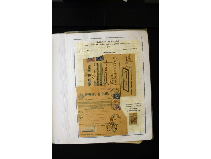1918/20, Soviet republic, interesting collection with more than 30 covers and cards and many loose stamps and pieces, many di