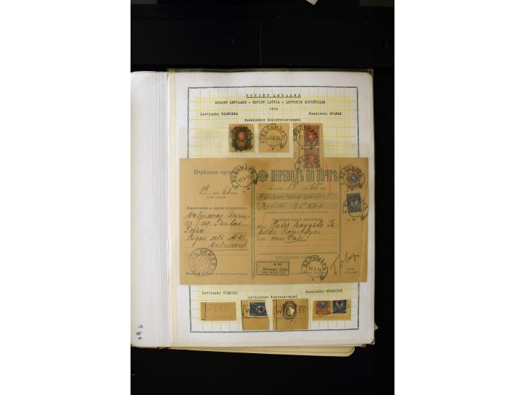 1918/20, Soviet republic, interesting collection with more than 30 covers and cards and many loose stamps and pieces, many di
