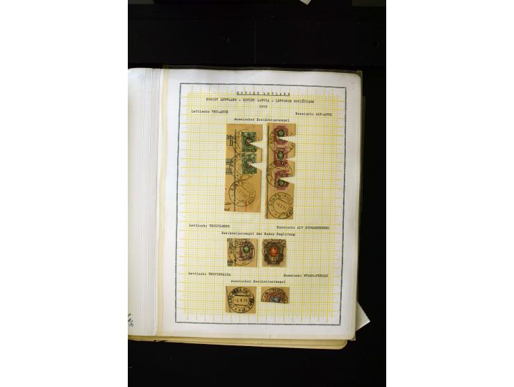 1918/20, Soviet republic, interesting collection with more than 30 covers and cards and many loose stamps and pieces, many di