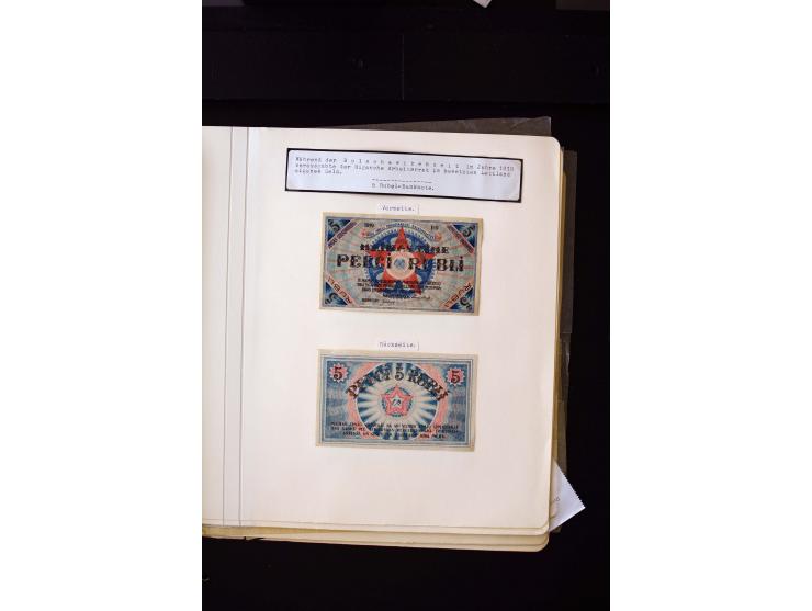 1918/20, Soviet republic, interesting collection with more than 30 covers and cards and many loose stamps and pieces, many di