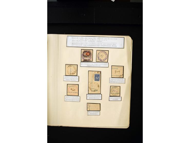 1918/20, Soviet republic, interesting collection with more than 30 covers and cards and many loose stamps and pieces, many di