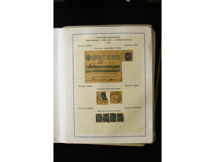 1918/20, Soviet republic, interesting collection with more than 30 covers and cards and many loose stamps and pieces, many di