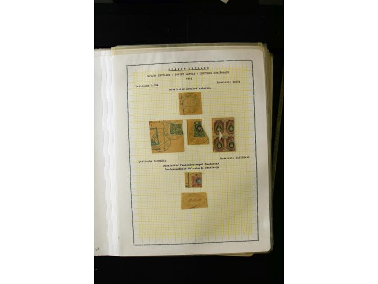 1918/20, Soviet republic, interesting collection with more than 30 covers and cards and many loose stamps and pieces, many di