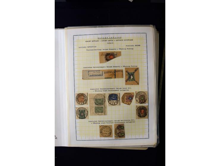 1918/20, Soviet republic, interesting collection with more than 30 covers and cards and many loose stamps and pieces, many di