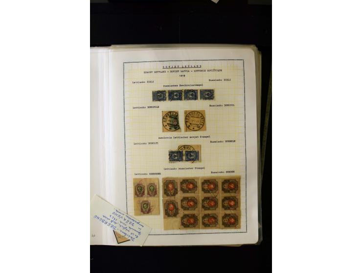 1918/20, Soviet republic, interesting collection with more than 30 covers and cards and many loose stamps and pieces, many di
