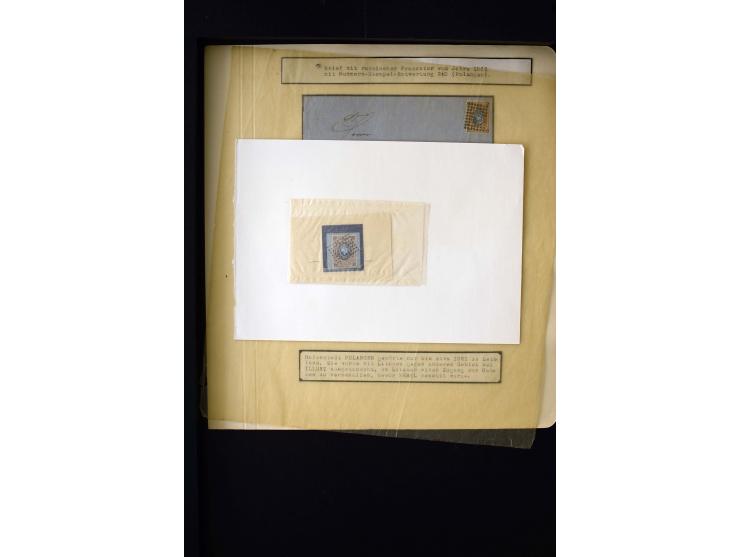 NUMERAL CANCELLATIONS: 6 folded letters with numerals "24", "38" and "240", fine