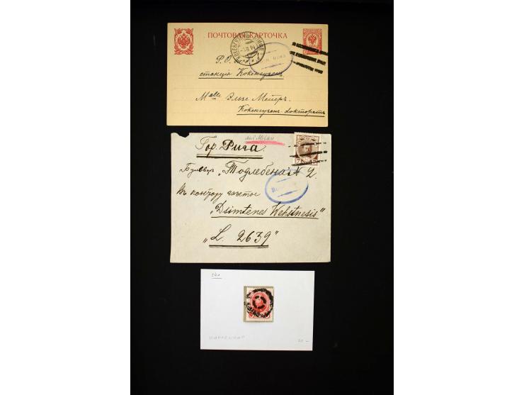 MUTE CANCELLATIONS: 1914/18, interesting collection of 19 cards and covers, fine
