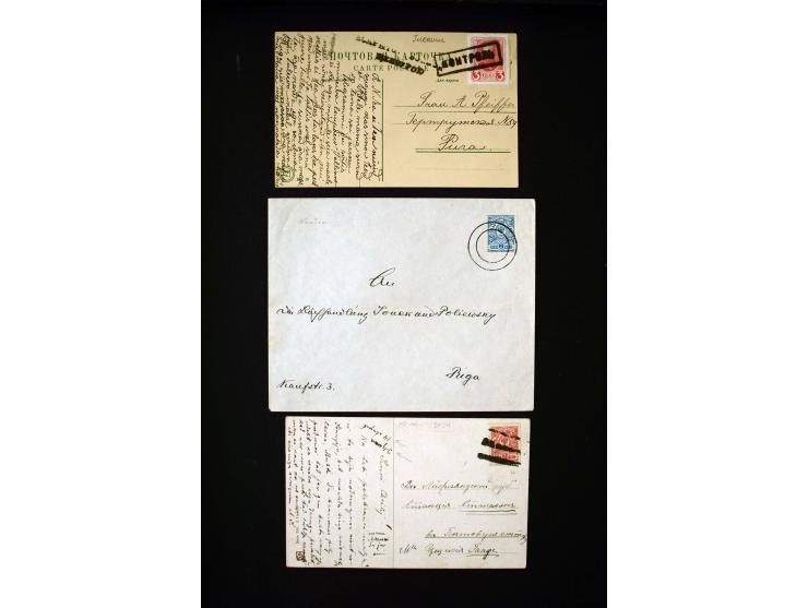 MUTE CANCELLATIONS: 1914/18, interesting collection of 19 cards and covers, fine