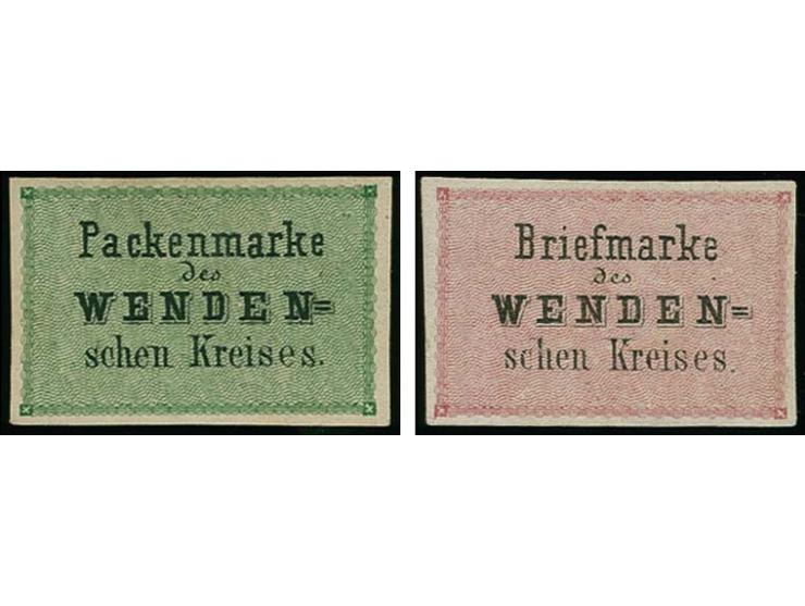 1863/66, Inscription on coloured ground 2-4 k., unused without gum and unused, fine, signed Hofmann BPP