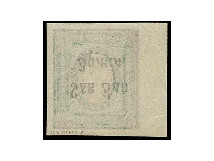 3,5 r. with inverted overprint, unused, fine, signed Mikulski