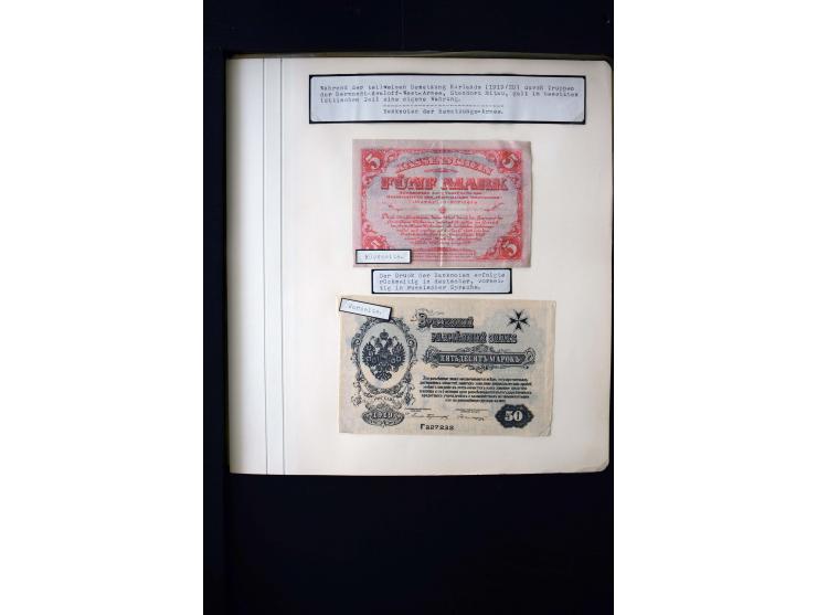 1919, very interesting unused and used collection with many better items, two bills of the Army, inverted overprints like Mi.