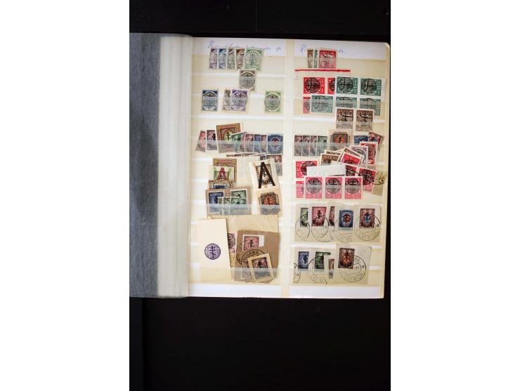1919, very interesting unused and used collection with many better items, two bills of the Army, inverted overprints like Mi.