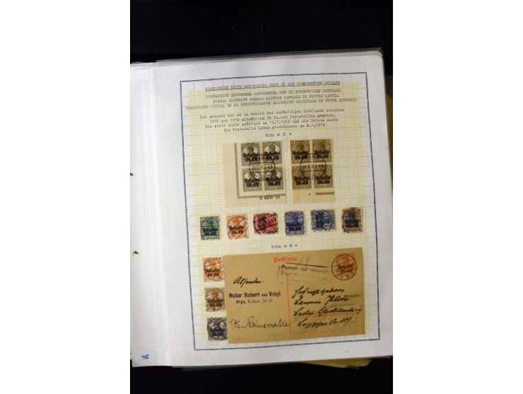 CANCELLATIONS: ALT-AUTZ-WINDAU, comprehensive collection of stamps, pieces and covers, including better cancels like "ALT-AUT