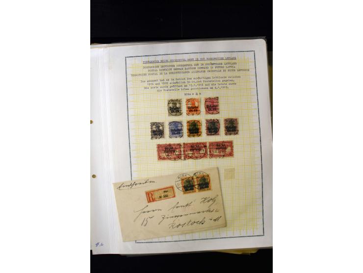 CANCELLATIONS: ALT-AUTZ-WINDAU, comprehensive collection of stamps, pieces and covers, including better cancels like "ALT-AUT