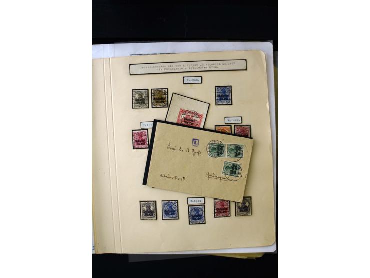 CANCELLATIONS: ALT-AUTZ-WINDAU, comprehensive collection of stamps, pieces and covers, including better cancels like "ALT-AUT