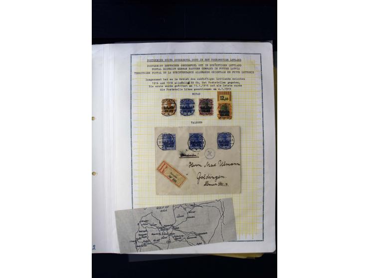 CANCELLATIONS: ALT-AUTZ-WINDAU, comprehensive collection of stamps, pieces and covers, including better cancels like "ALT-AUT