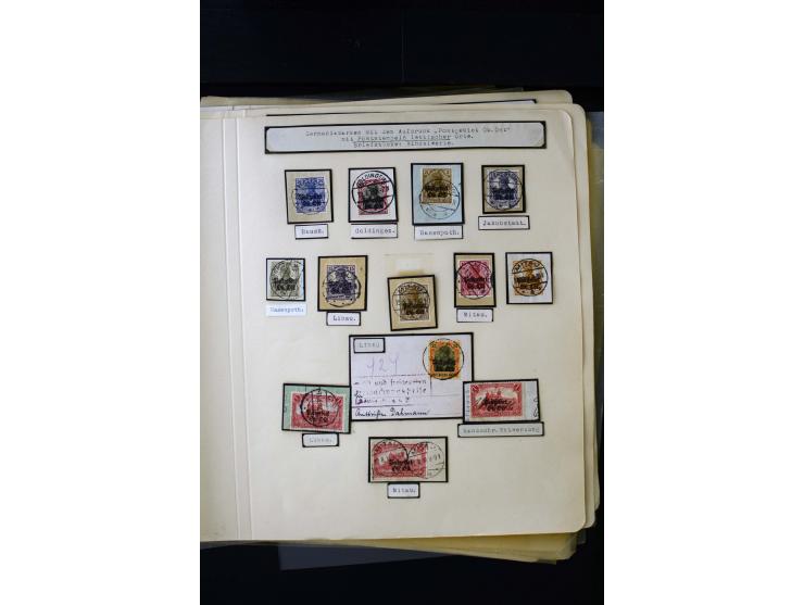 CANCELLATIONS: ALT-AUTZ-WINDAU, comprehensive collection of stamps, pieces and covers, including better cancels like "ALT-AUT
