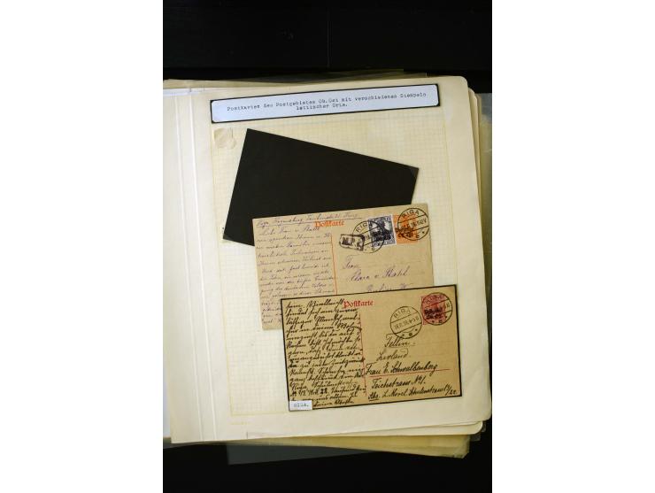 CANCELLATIONS: ALT-AUTZ-WINDAU, comprehensive collection of stamps, pieces and covers, including better cancels like "ALT-AUT