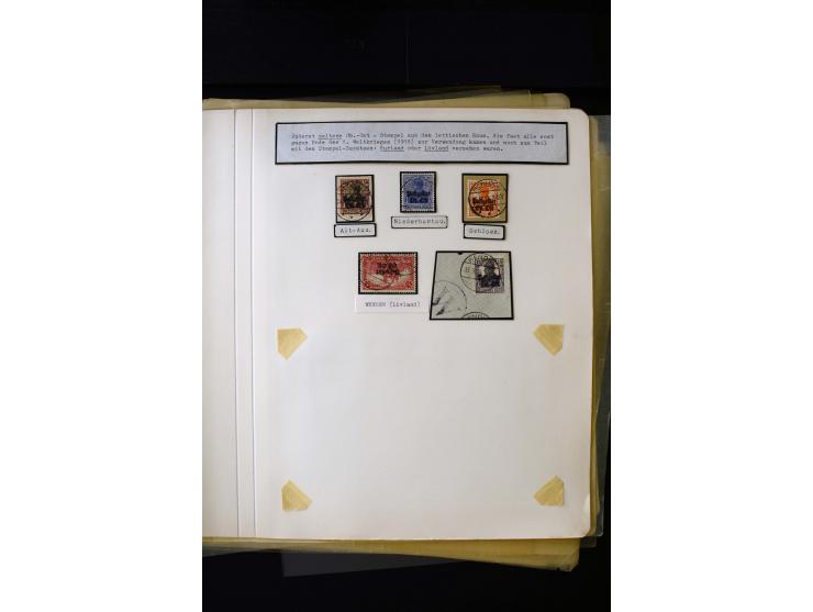 CANCELLATIONS: ALT-AUTZ-WINDAU, comprehensive collection of stamps, pieces and covers, including better cancels like "ALT-AUT