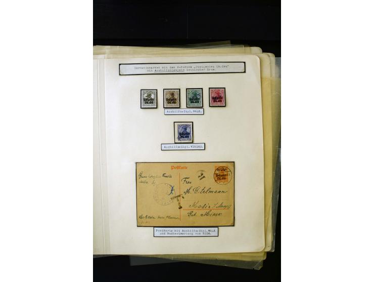 CANCELLATIONS: ALT-AUTZ-WINDAU, comprehensive collection of stamps, pieces and covers, including better cancels like "ALT-AUT