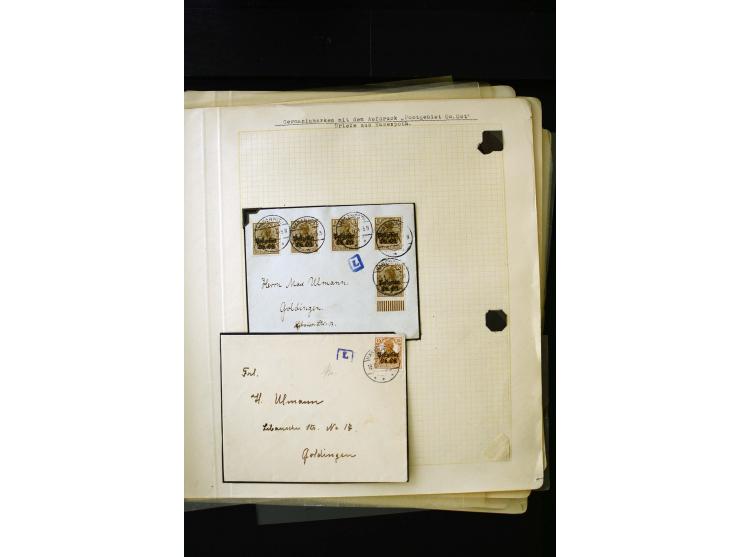 CANCELLATIONS: ALT-AUTZ-WINDAU, comprehensive collection of stamps, pieces and covers, including better cancels like "ALT-AUT
