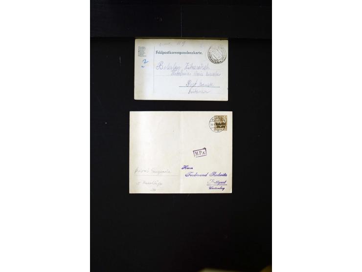 CANCELLATIONS: ALT-AUTZ-WINDAU, comprehensive collection of stamps, pieces and covers, including better cancels like "ALT-AUT
