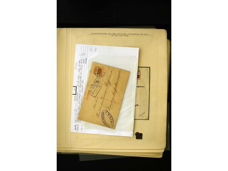 CANCELLATIONS: ALT-AUTZ-WINDAU, comprehensive collection of stamps, pieces and covers, including better cancels like "ALT-AUT