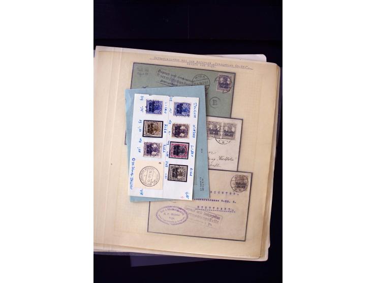 CANCELLATIONS: ALT-AUTZ-WINDAU, comprehensive collection of stamps, pieces and covers, including better cancels like "ALT-AUT
