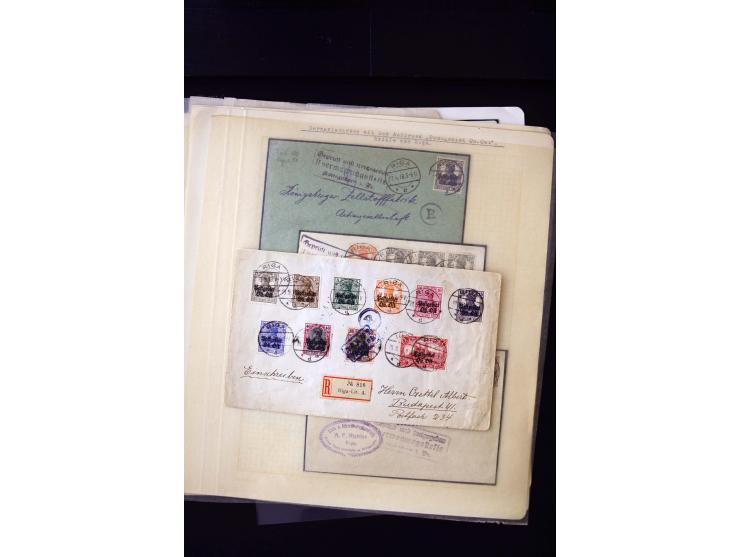 CANCELLATIONS: ALT-AUTZ-WINDAU, comprehensive collection of stamps, pieces and covers, including better cancels like "ALT-AUT