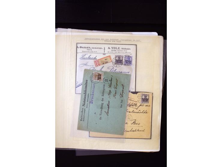 CANCELLATIONS: ALT-AUTZ-WINDAU, comprehensive collection of stamps, pieces and covers, including better cancels like "ALT-AUT