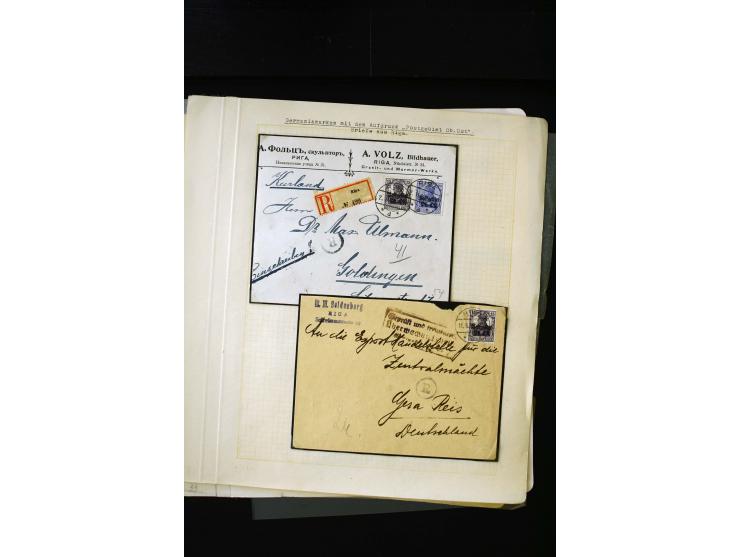 CANCELLATIONS: ALT-AUTZ-WINDAU, comprehensive collection of stamps, pieces and covers, including better cancels like "ALT-AUT