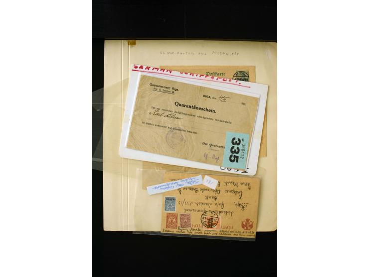 CANCELLATIONS: ALT-AUTZ-WINDAU, comprehensive collection of stamps, pieces and covers, including better cancels like "ALT-AUT