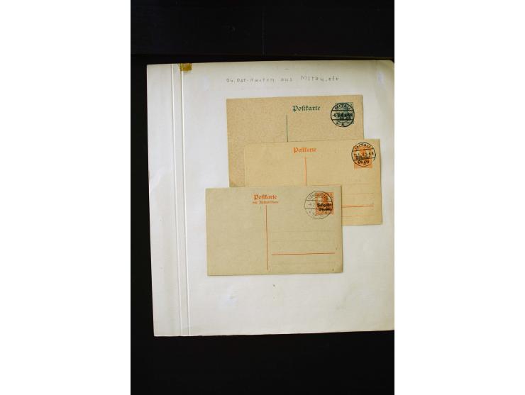 CANCELLATIONS: ALT-AUTZ-WINDAU, comprehensive collection of stamps, pieces and covers, including better cancels like "ALT-AUT