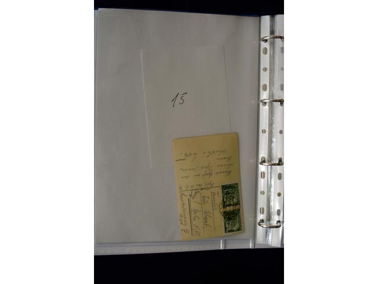1916/19, interesting group with 21 cards and covers, including registered mail, censor marks, postage due etc., fine