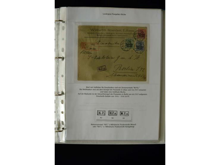1916/19, interesting group with 21 cards and covers, including registered mail, censor marks, postage due etc., fine