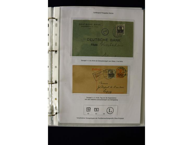 1916/19, interesting group with 21 cards and covers, including registered mail, censor marks, postage due etc., fine