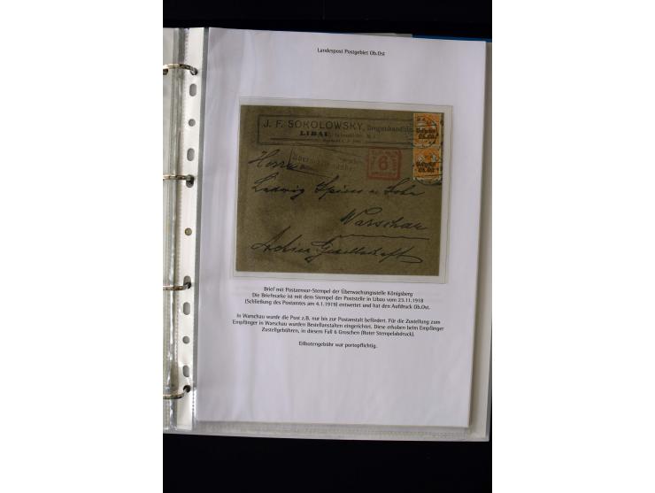 1916/19, interesting group with 21 cards and covers, including registered mail, censor marks, postage due etc., fine